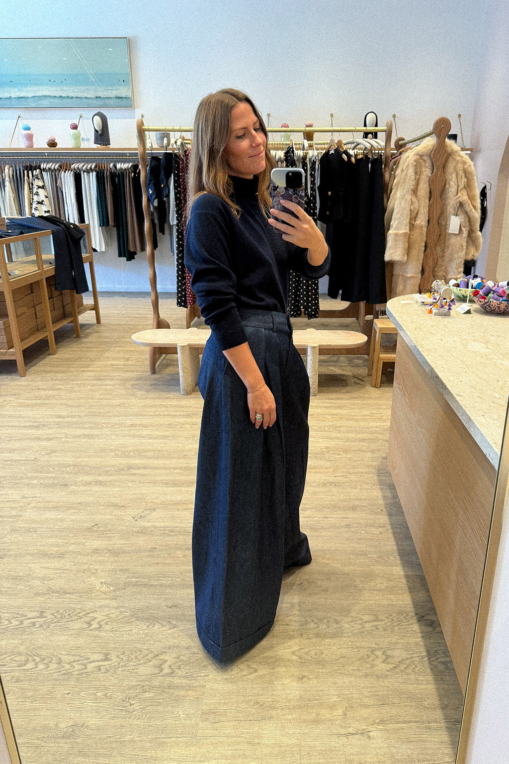 MILA DENIM TROUSER