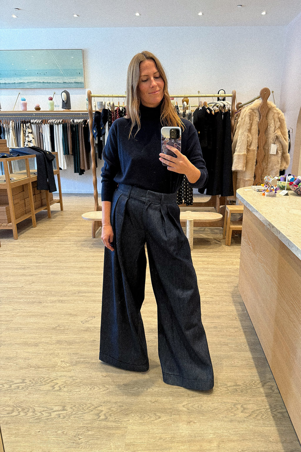 MILA DENIM TROUSER