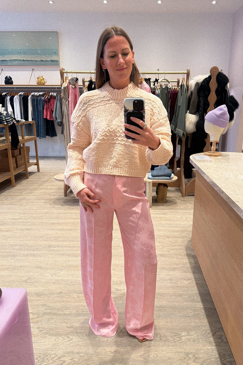 PANTALON BOUQUET JACQUARD