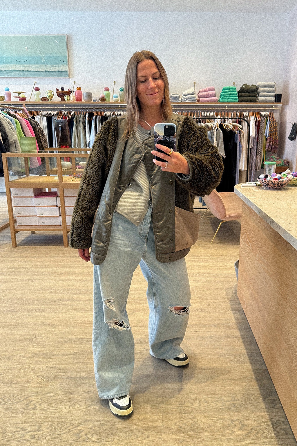 COCOON FLEECE LINER COAT