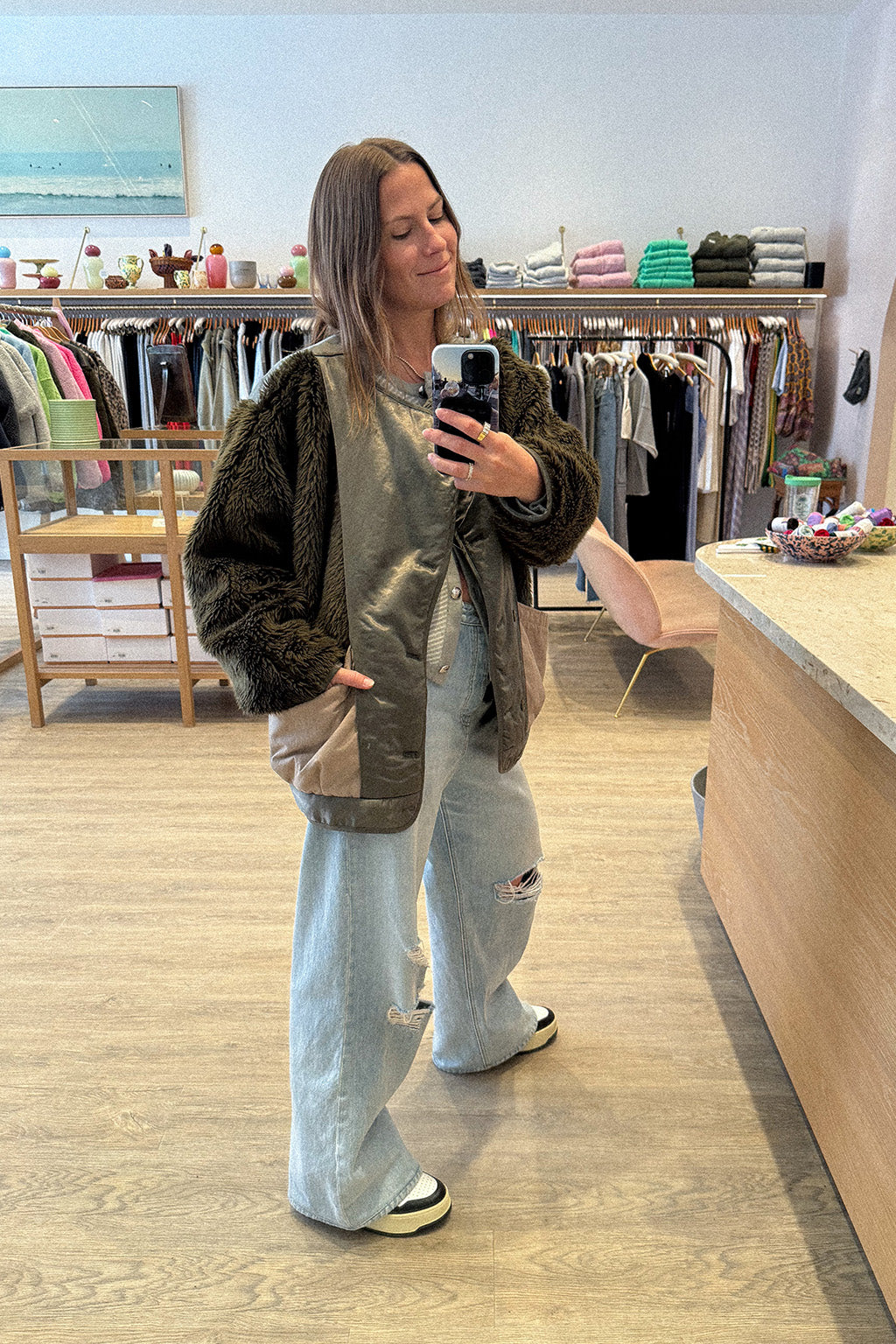 COCOON FLEECE LINER COAT