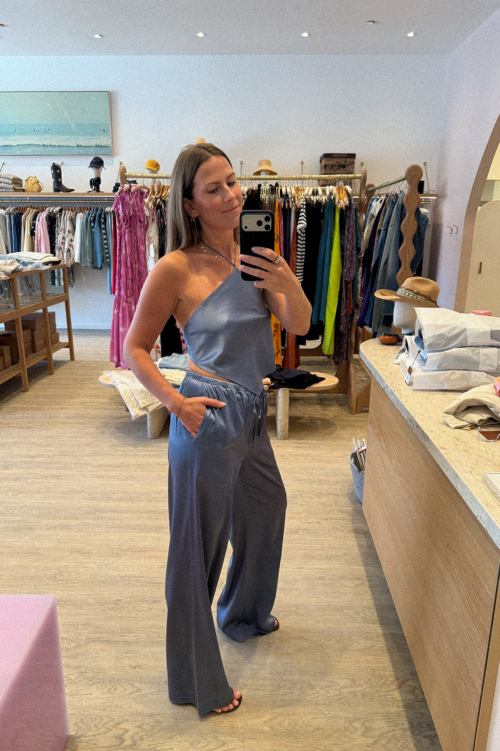 PANTALON EN SOIE BRODY