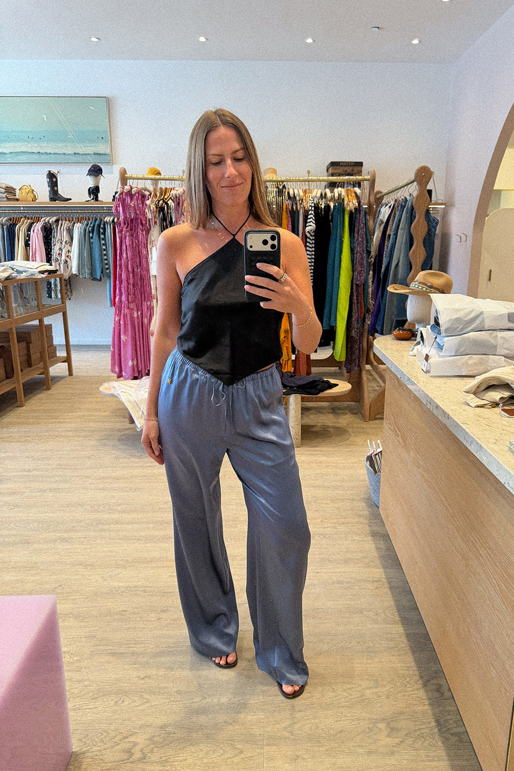 PANTALON EN SOIE BRODY