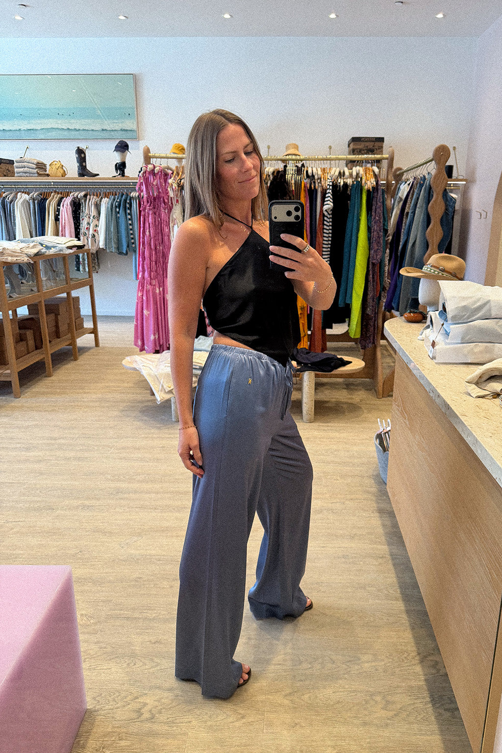 PANTALON EN SOIE BRODY