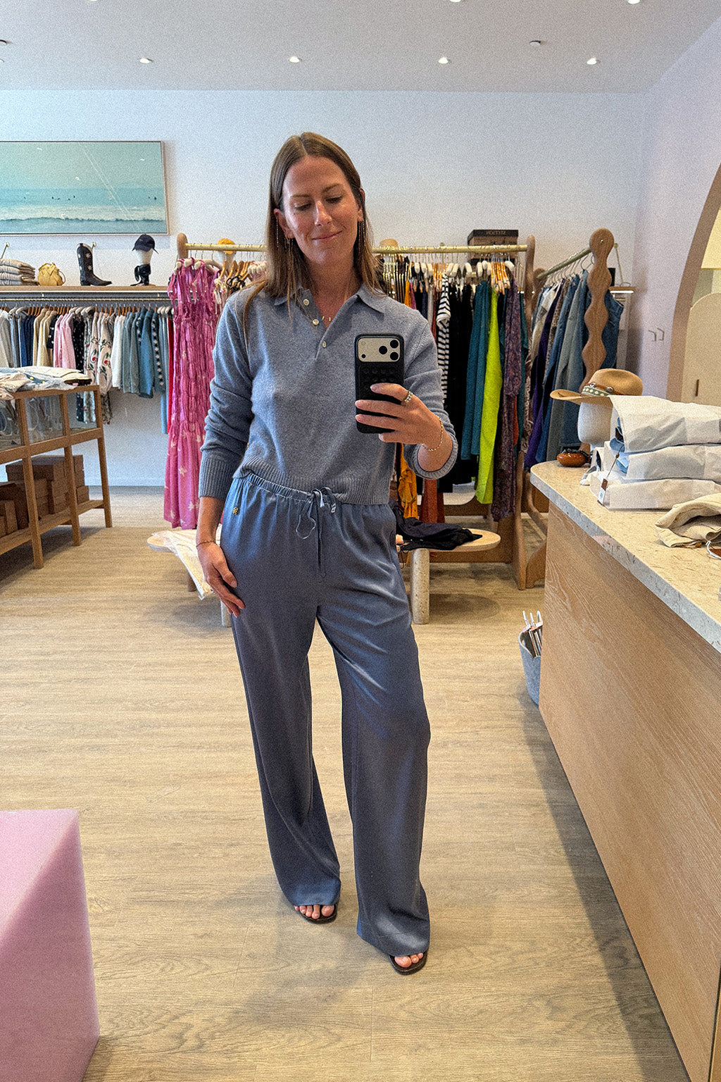 PANTALON EN SOIE BRODY