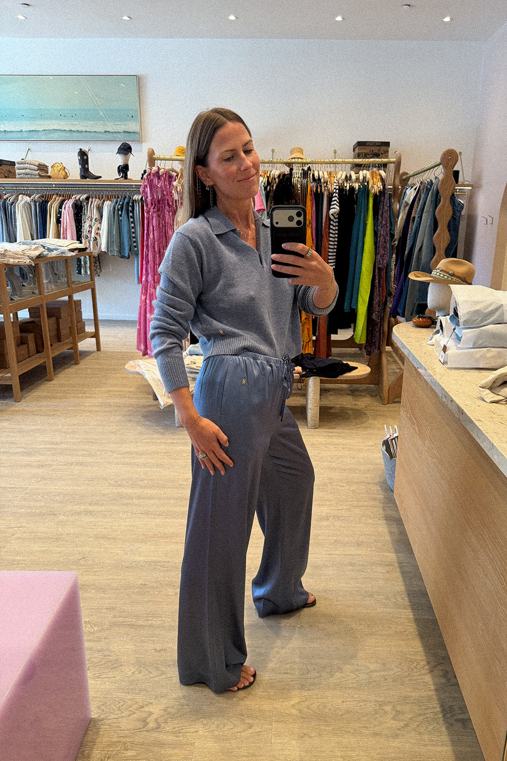 PANTALON EN SOIE BRODY