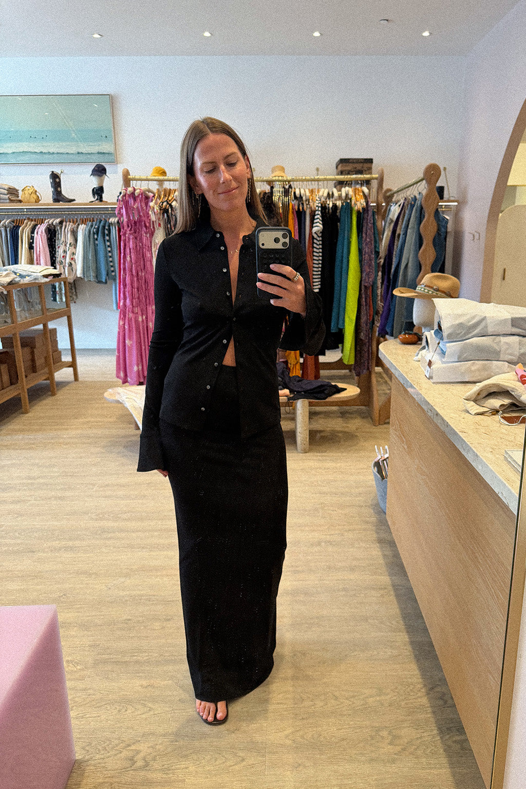 EMMA MATTE JERSEY SKIRT