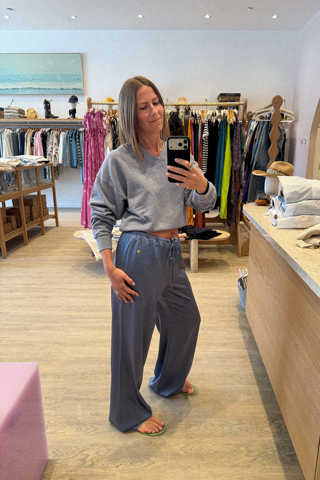 PANTALON EN SOIE BRODY