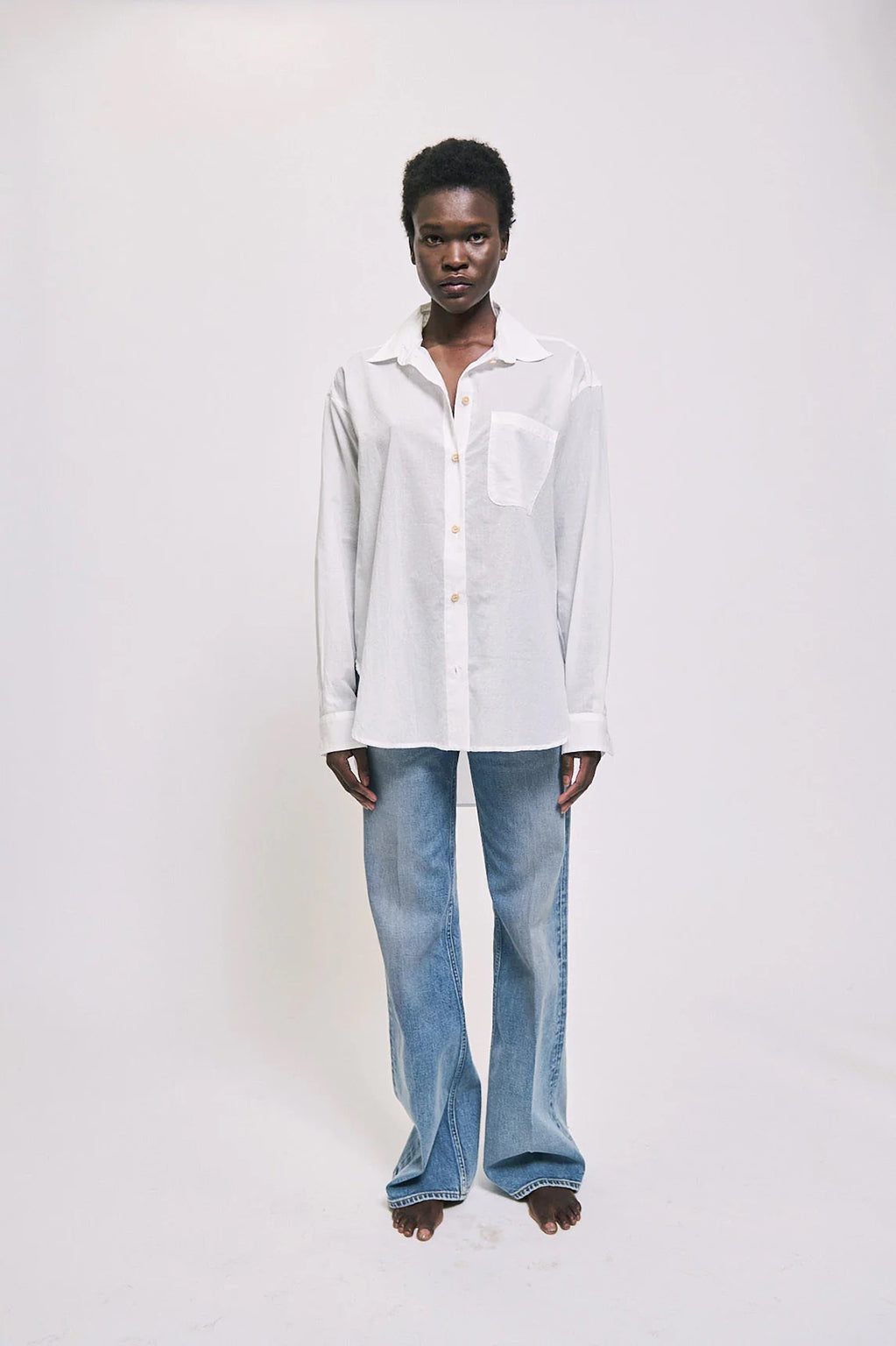 THE MID RISE CREASE JEAN