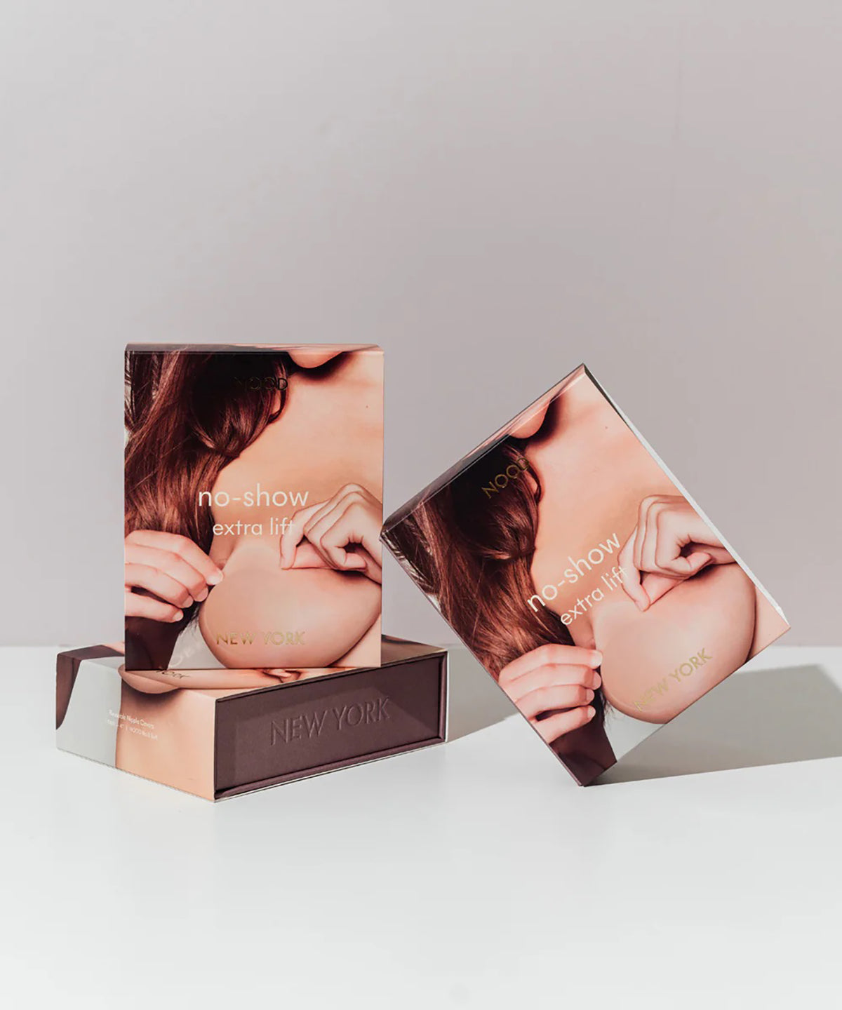 NO SHOW ADHESIVE EXTRA LIFT NIPPLE COVERS NO.9 COFFEE