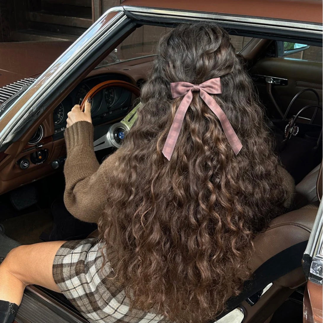 BOW BARRETTE HAIR CLIP IN FIRESIDE