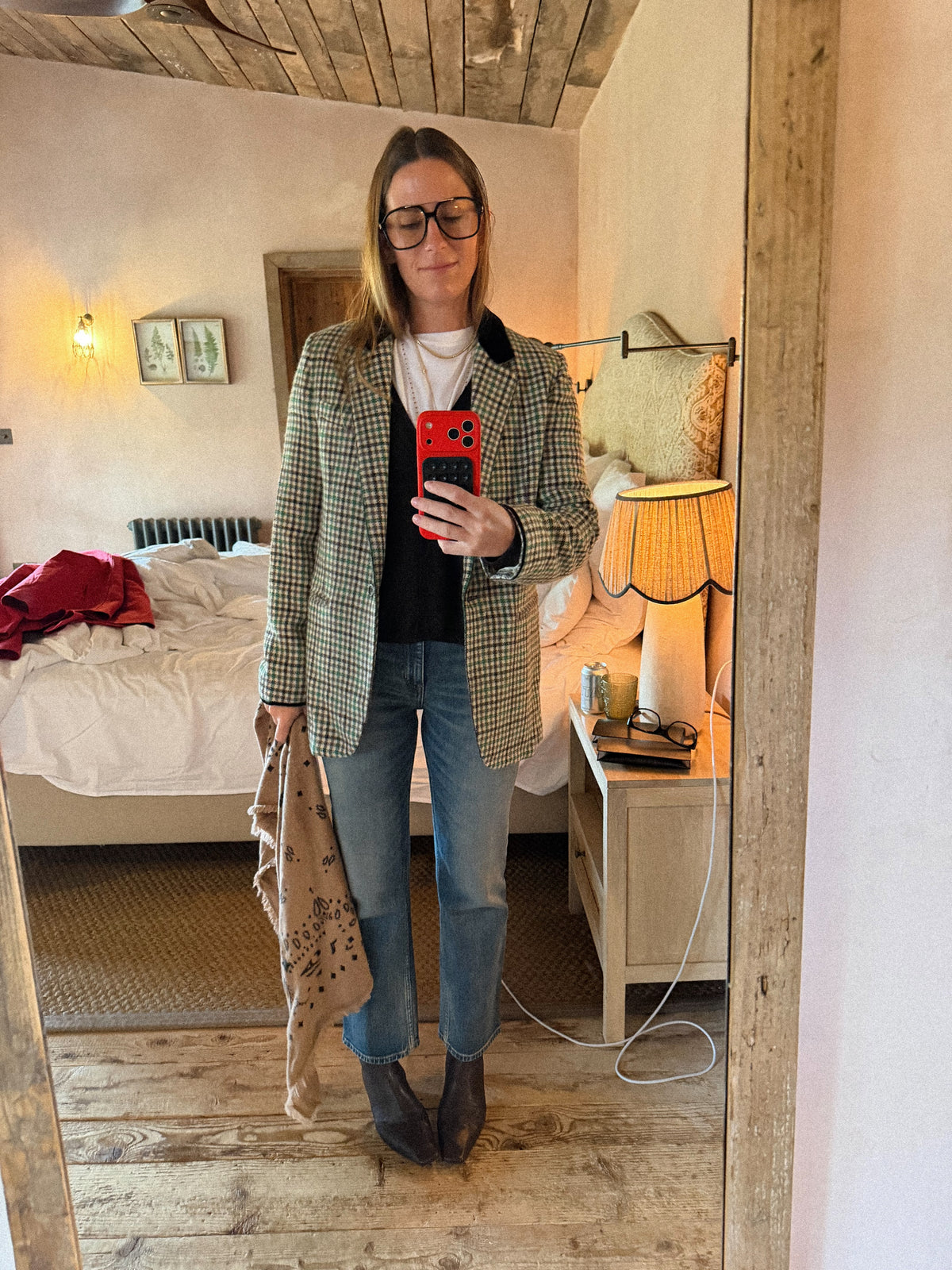 BRITISH CHECK BLAZER