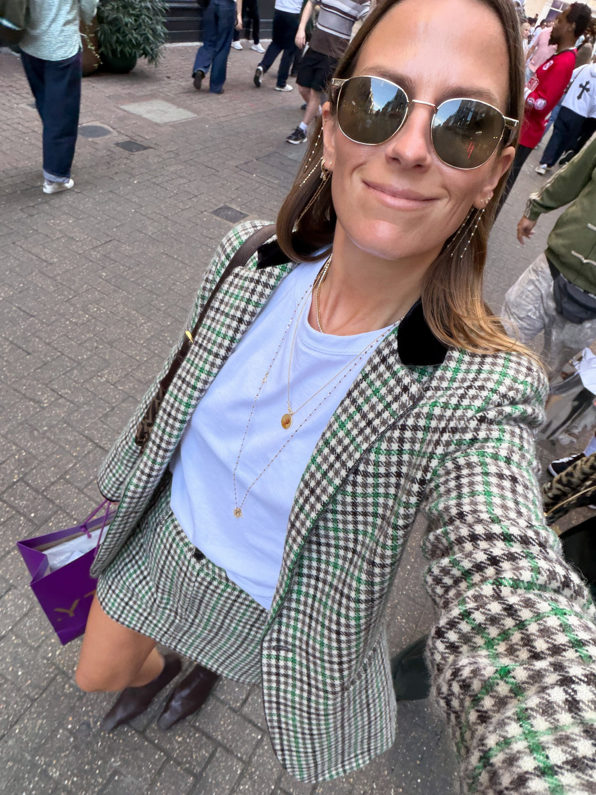 BRITISH CHECK MINI SKIRT