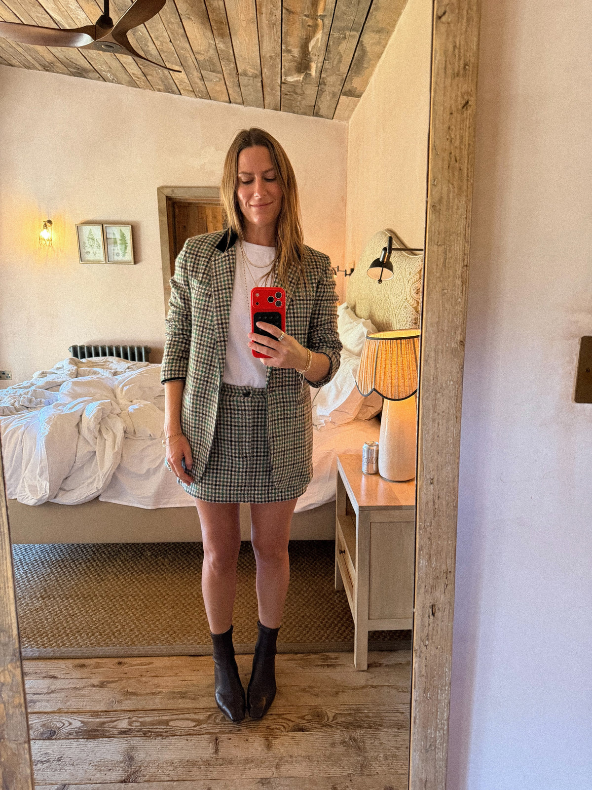 BRITISH CHECK BLAZER