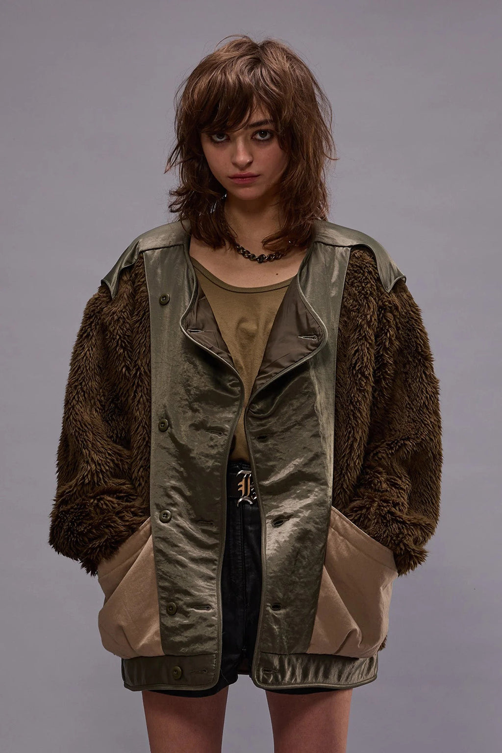 COCOON FLEECE LINER COAT
